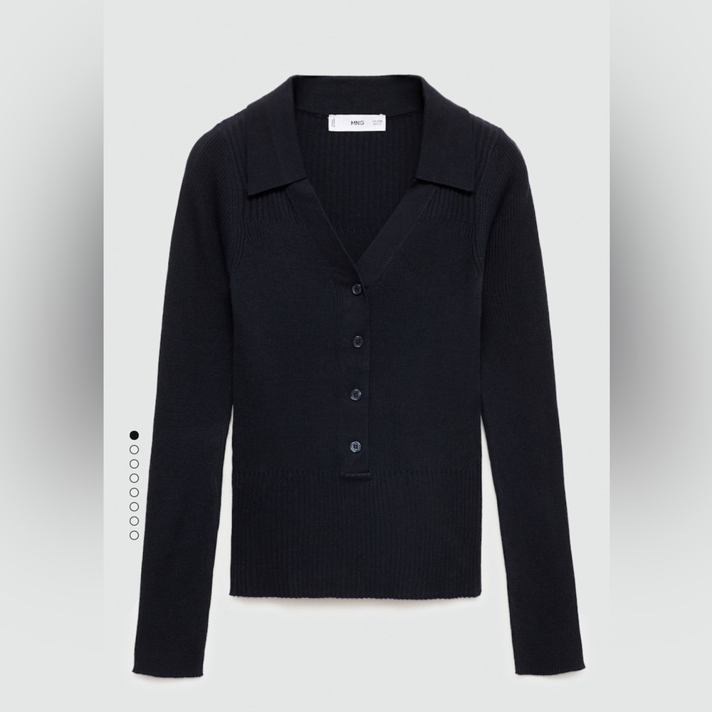 Mango Navy Polo